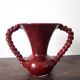 Vase en barbotine rouge