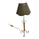 Green metal table lamp