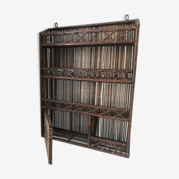 Rattan shelf