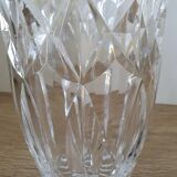 Chiseled crystal vase - in perfect condition, without any chips