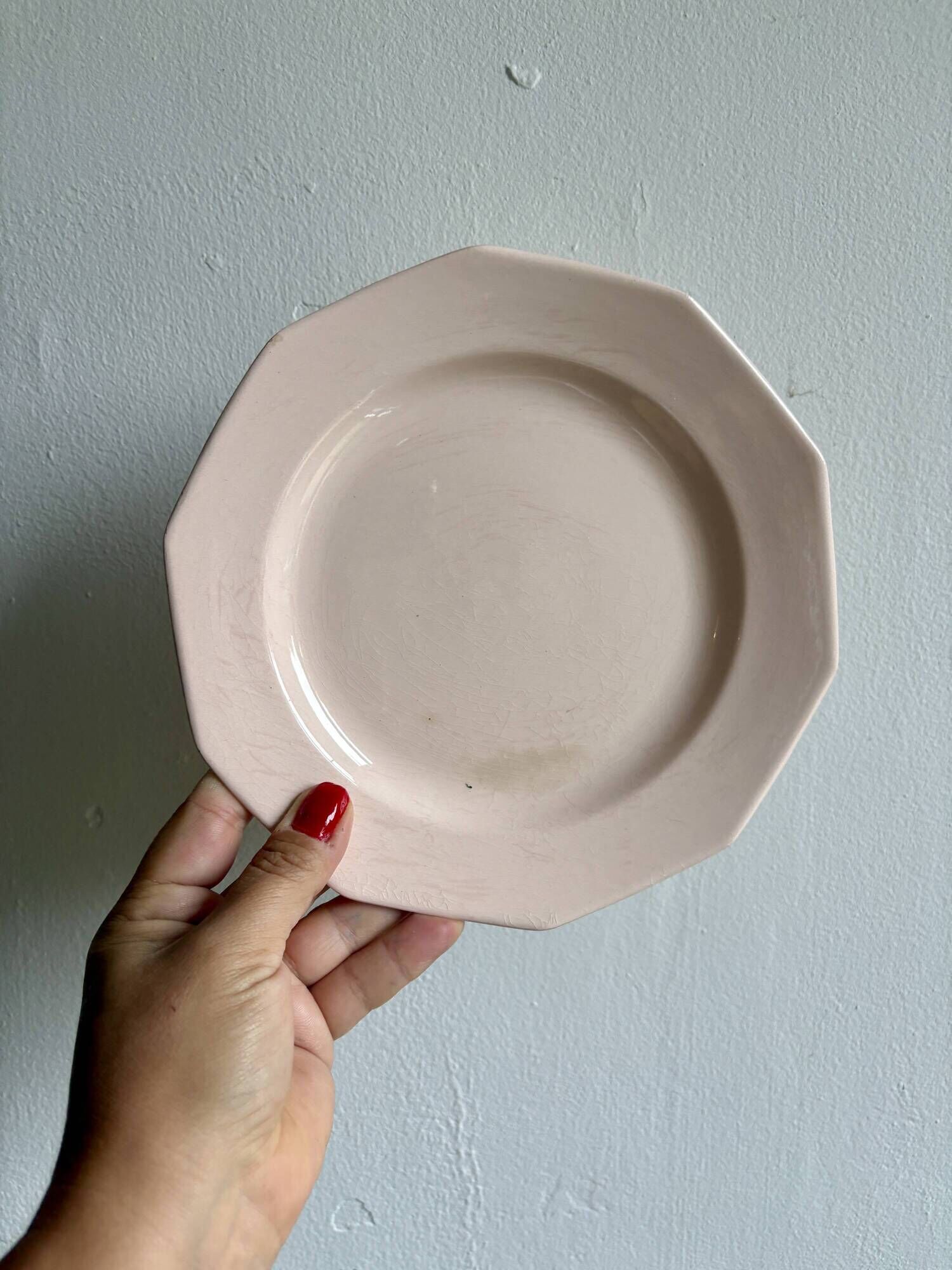 Set of 6 vintage dessert plates from Saint Amand.
