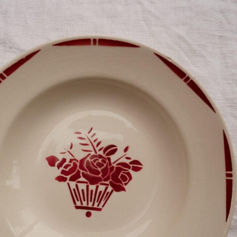 Set of 4 badonviller hollow plates