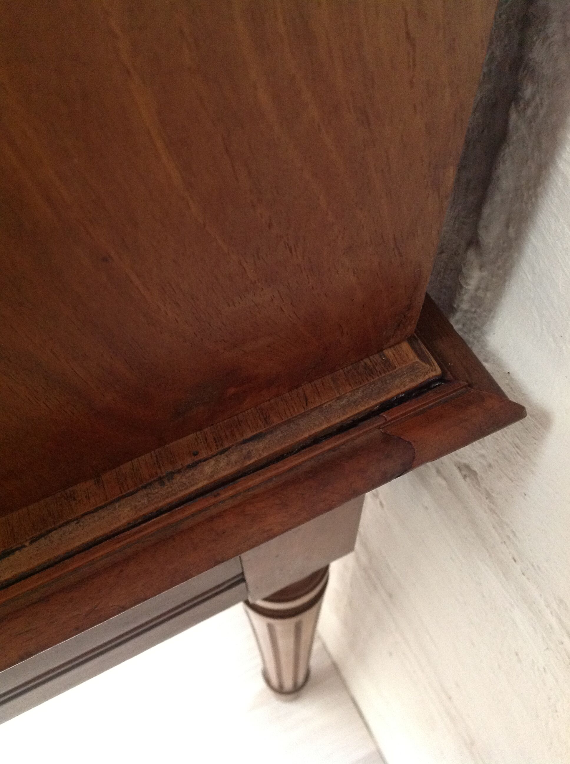 Secretary carved wood