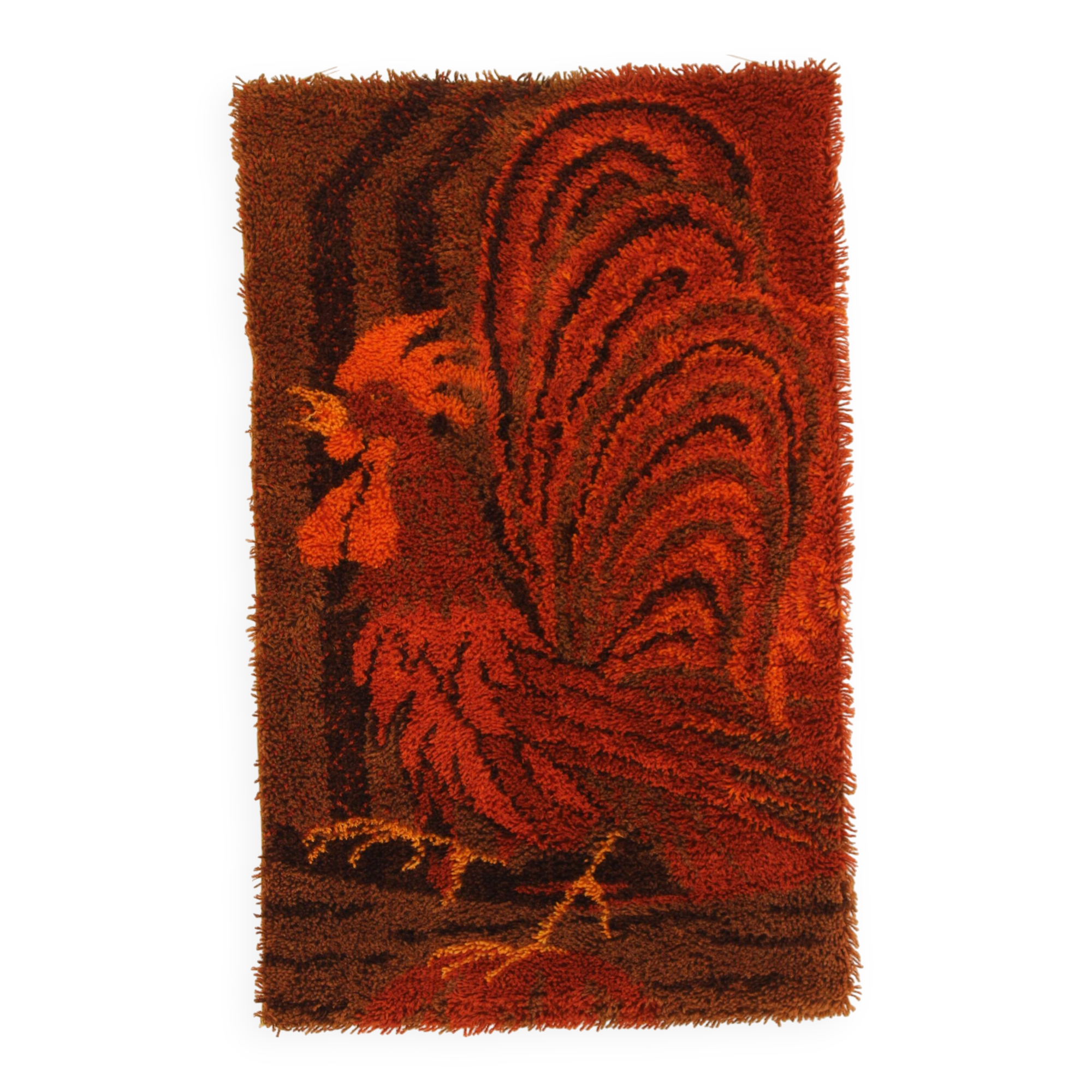 1970s Small Danish Wool Rug or Tapestry