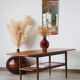 Table basse danoise double plateau en teck 1960