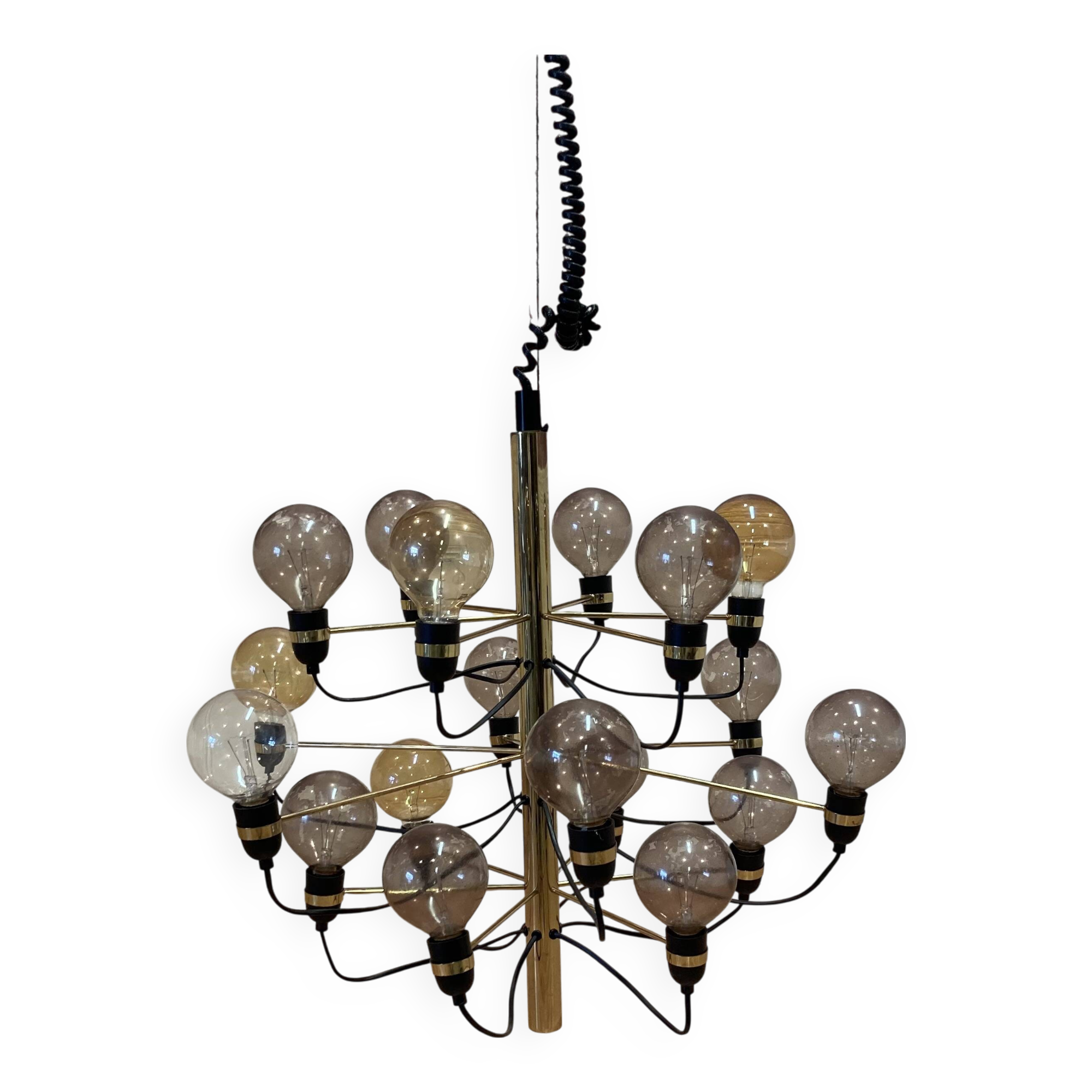 Large vintage metal design pendant light.