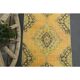 1970s Vintage Turkish Hand-Knotted Wool Cotton Orange Runner Rug 92x390