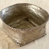 Woven alpaca catchall tray