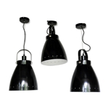 Trio of industrials hanging lamps
