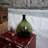 Dark green demijohn