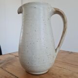 Glazed stoneware pitcher