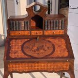 Happiness of the day style Louis XV of the nineteenth century in marquetry