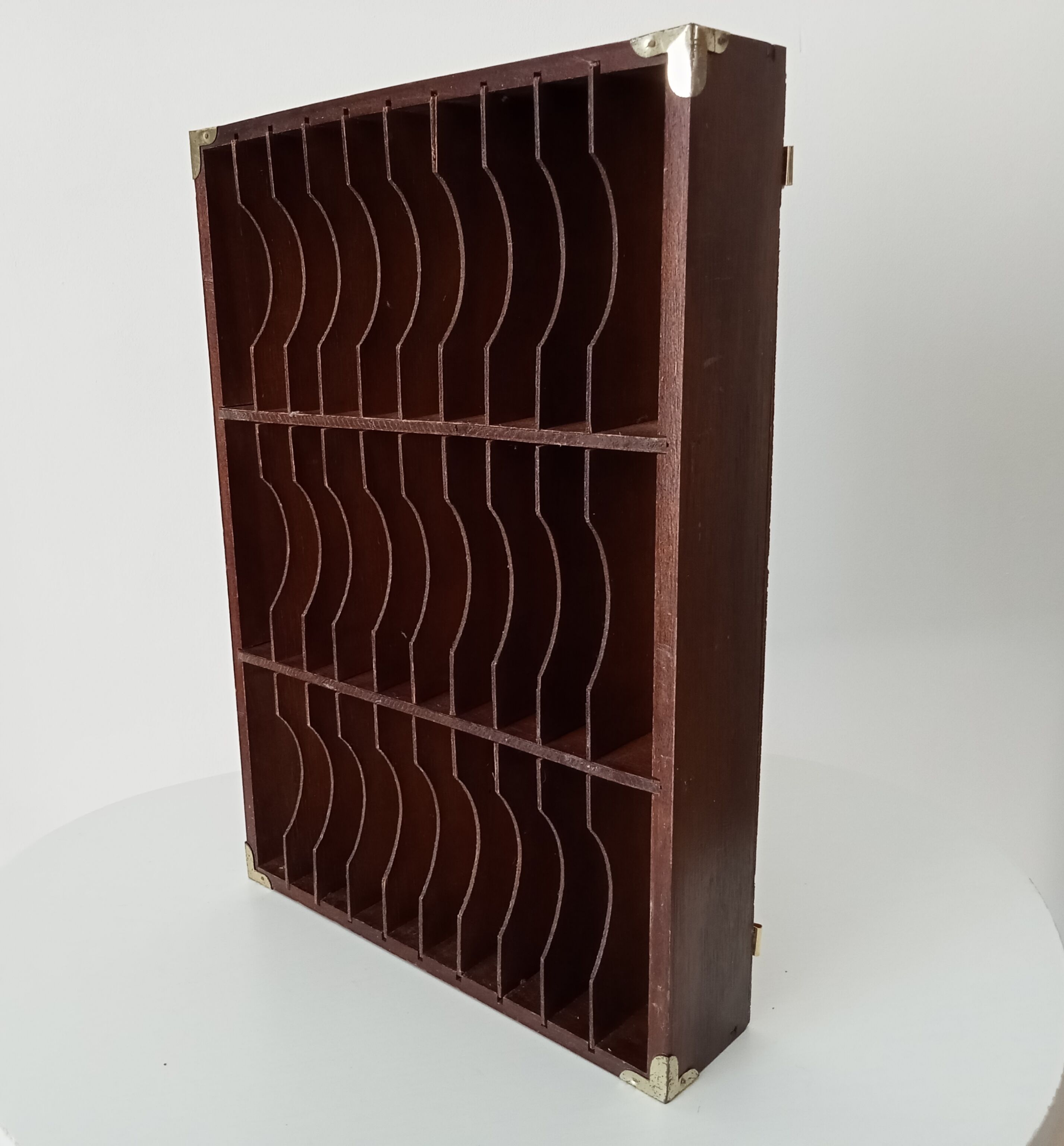 Vintage wall shelf cassette holder 70s/80s