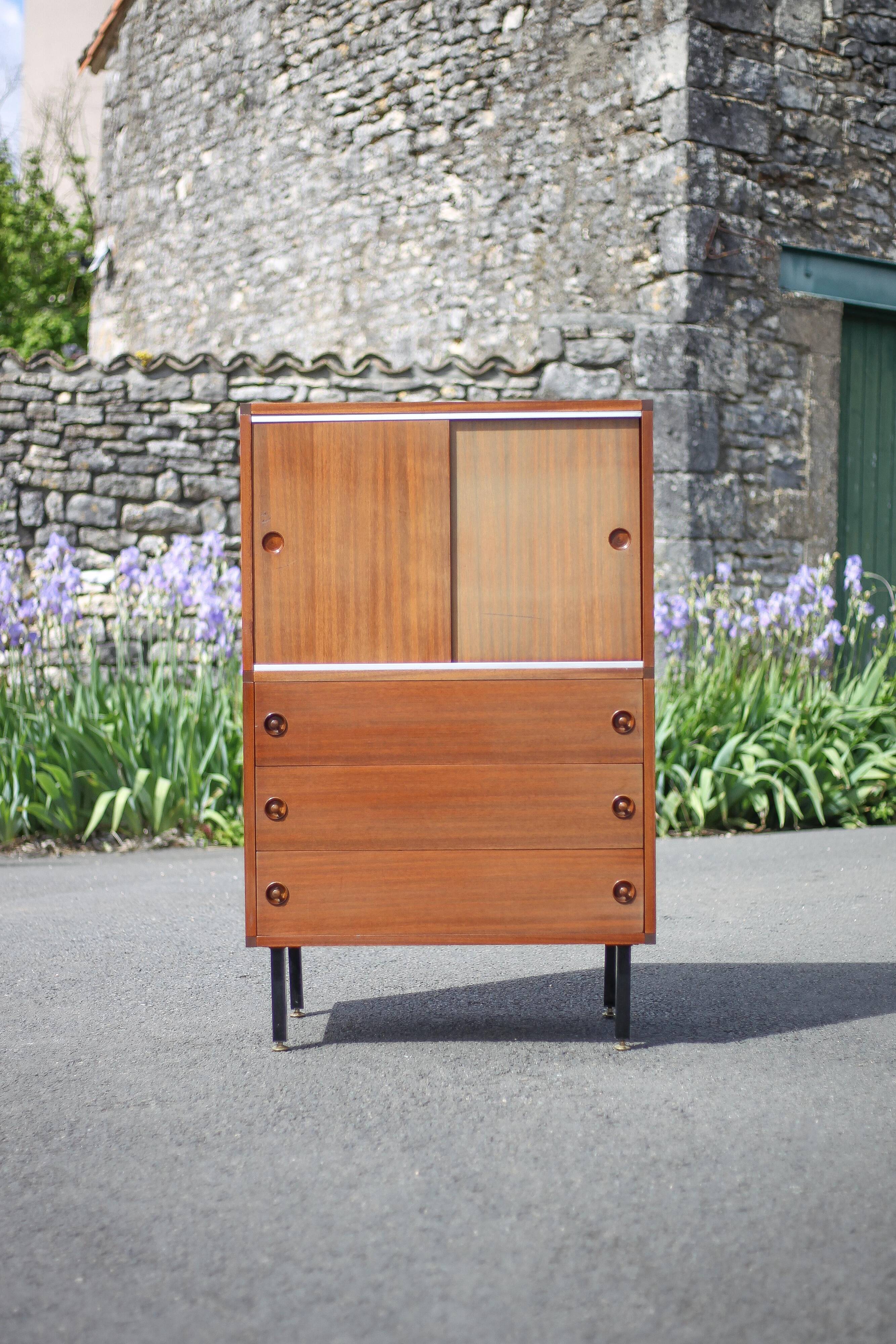 ARP Minvielle furniture, storage furniture with drawers, vintage furniture, interior decoration, 50's