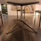 Florence Knoll for Knoll. Marble and chrome-plated metal table. 1970s. LS54931408H