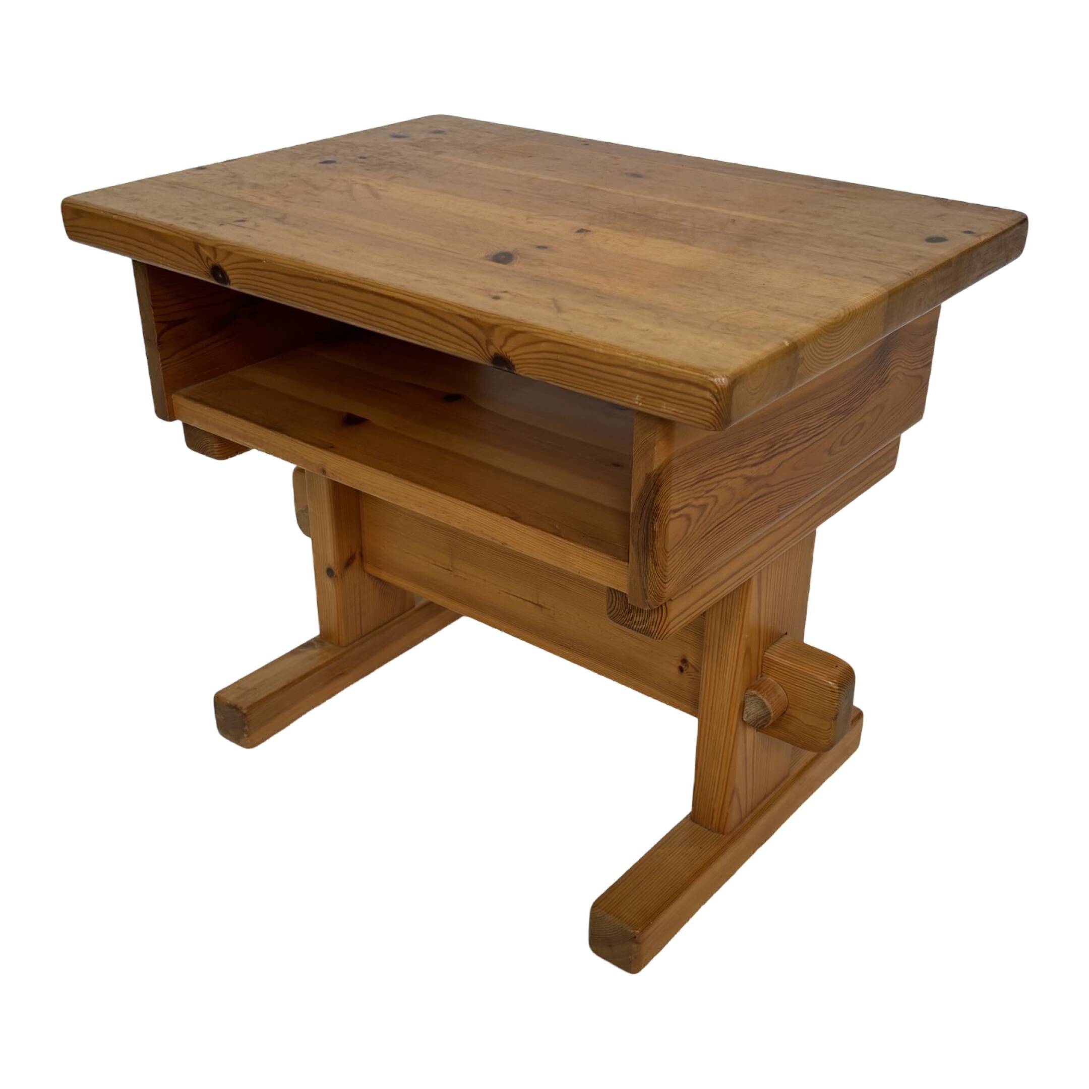 Vintage bedside table side table pinewood 70's design