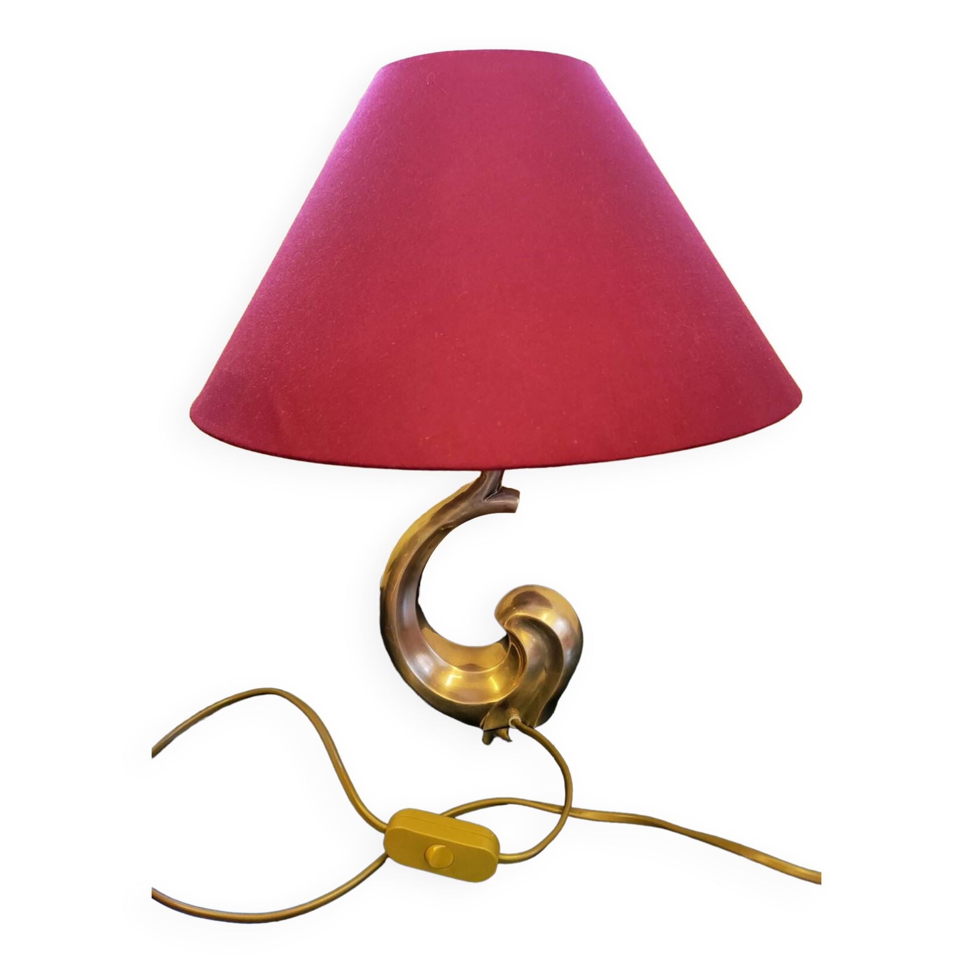 Lampe en laiton années 60