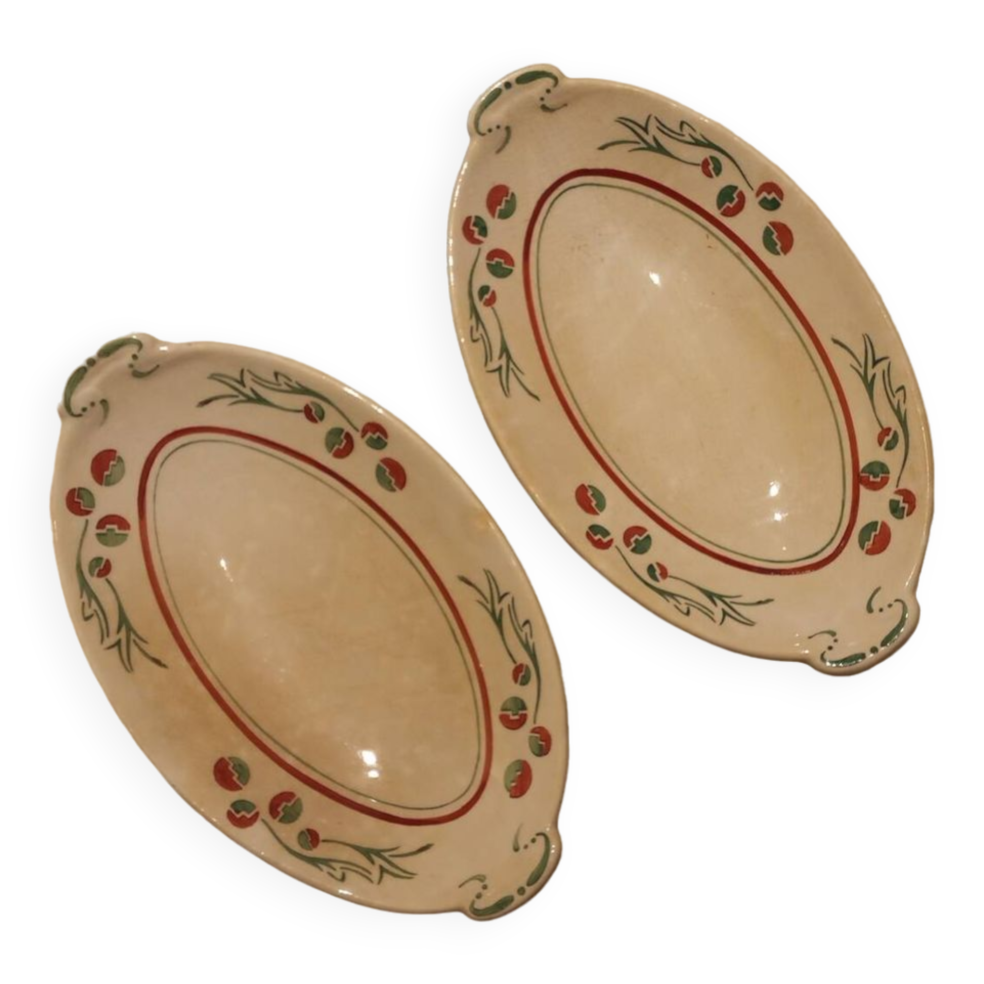 Lot 2 Villeroy & Boch art-deco ravines