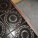 Brown rosewood coffee table with ceramic tile top - Denmark, 1960s