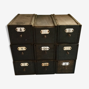 Vintage wooden boxes 50s