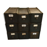 Boites en bois vintage des années 50