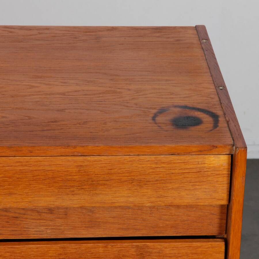 Vintage oak storage by Jiri Jiroutek, model U-458, 1960s - Eastern European Design Rangemen