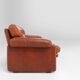 Canapé 2 places en cuir marron Coronado par Tobia Scarpa pour B&b Italia, Italie