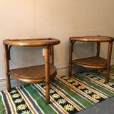 2 vintage bedside tables
