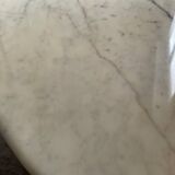 Vintage Carrara marble coffee table