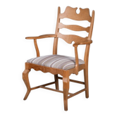 Mid-Century Modern Razorblade Armchair in Oak by Henning Kjærnulf, 1960s