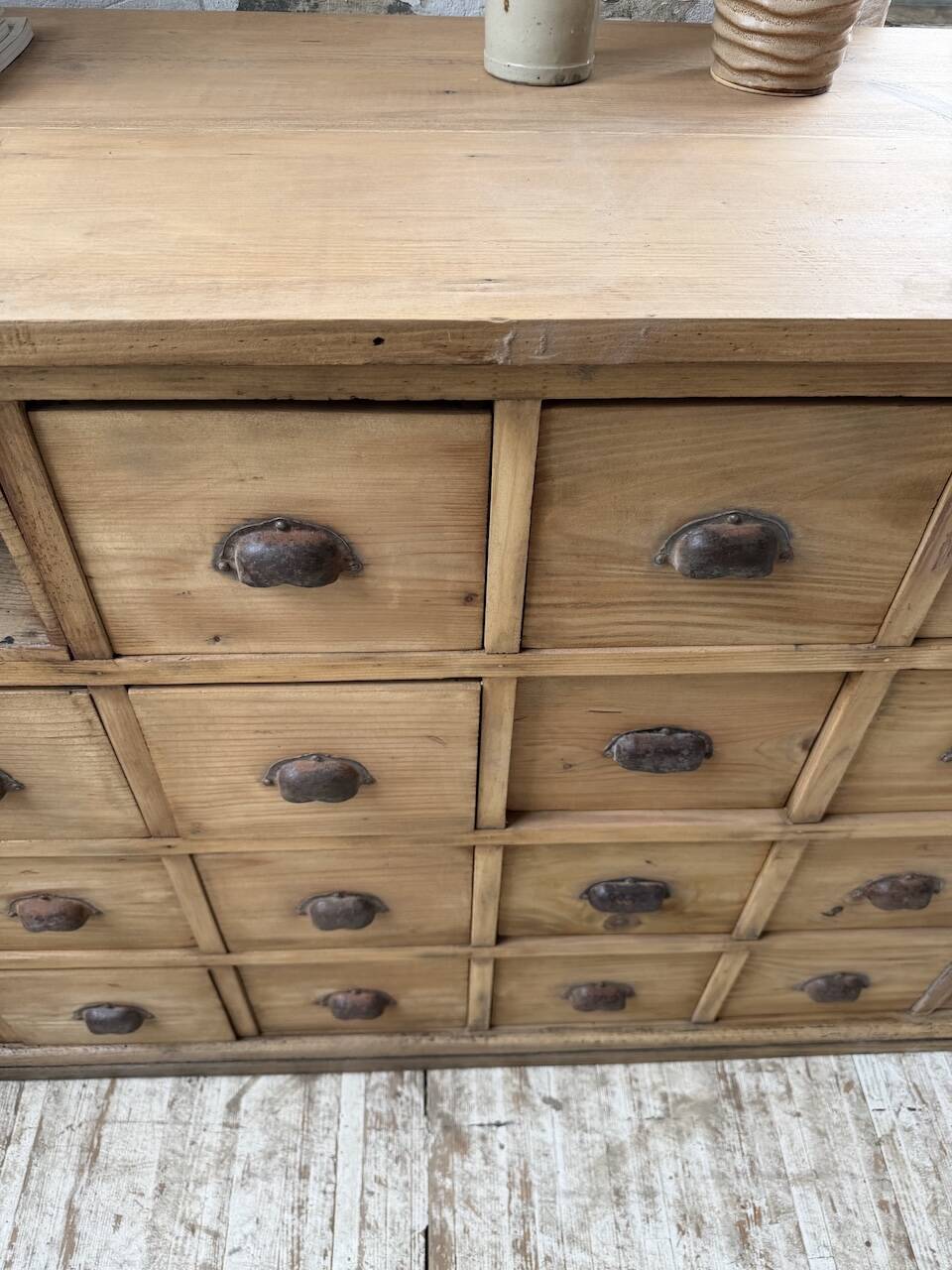 Meuble de métier pin XL années 50