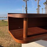 Small 60s artisan corner shelf
