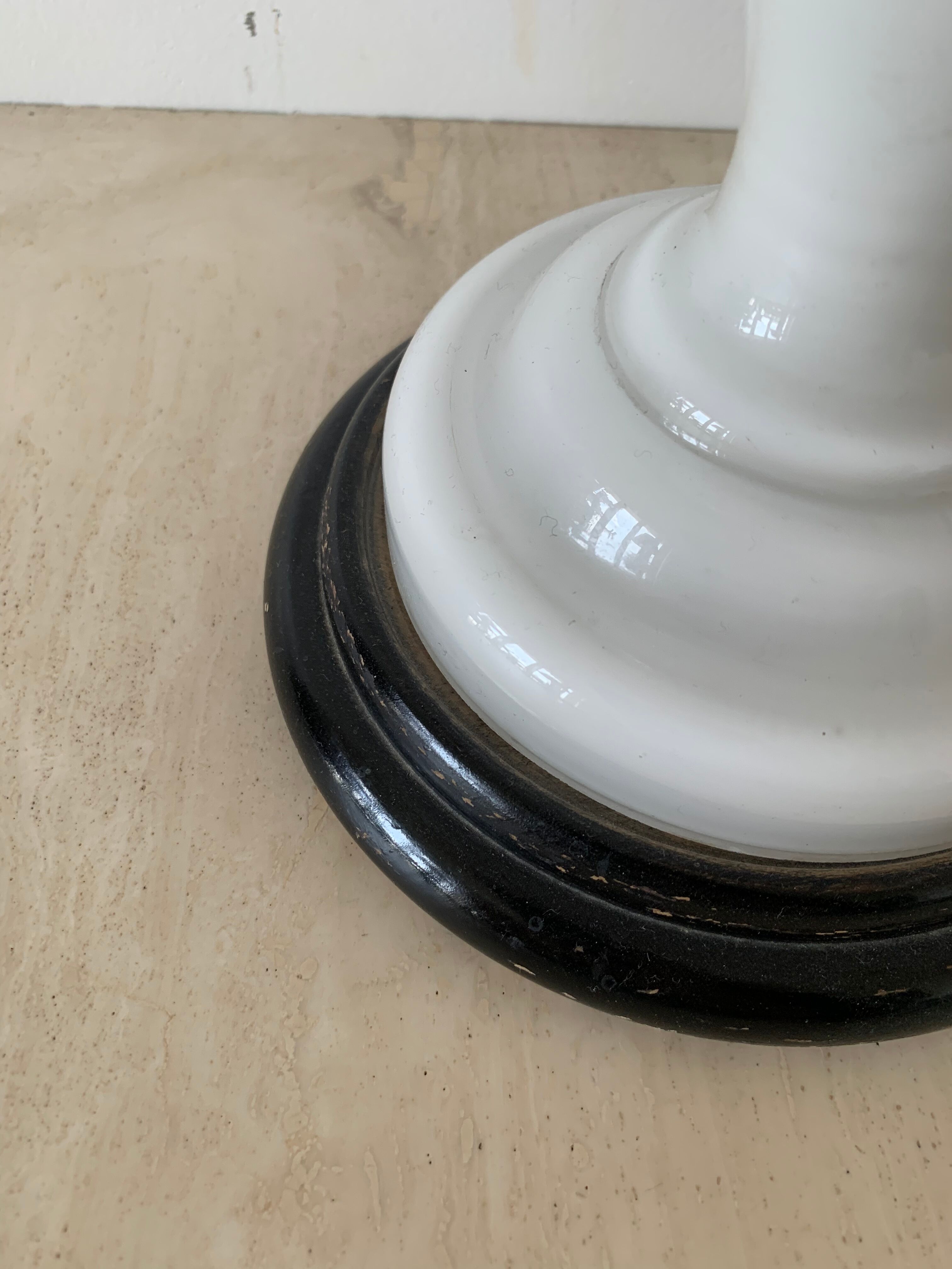 Antique opaline table lamp