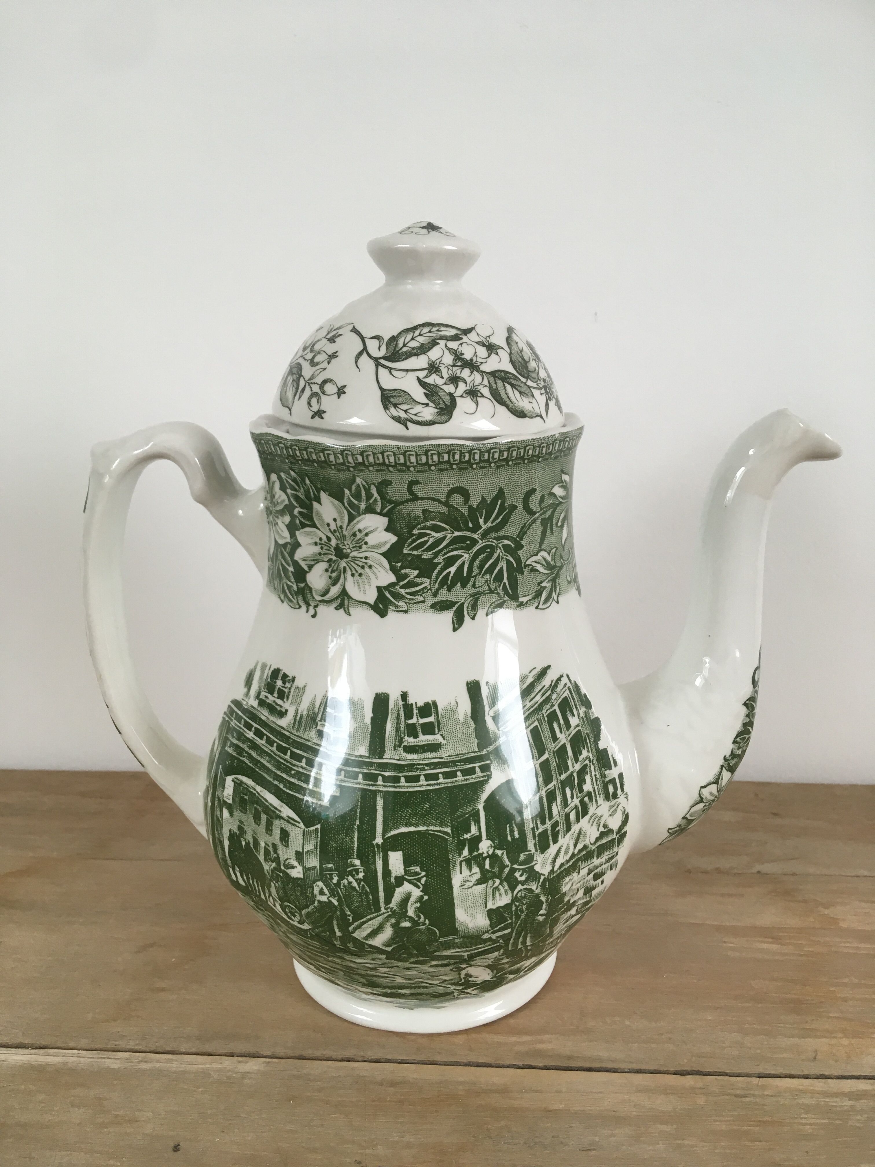 Green English Teapot