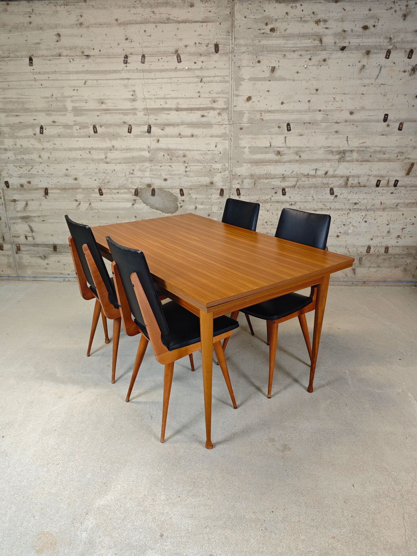Table scandinave vintage extensible