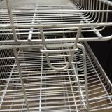 Vintage old shelf store wire wire basket modular industrial design 70s
