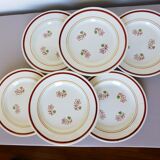 6 dessert plates from Gien, Katy model 210720