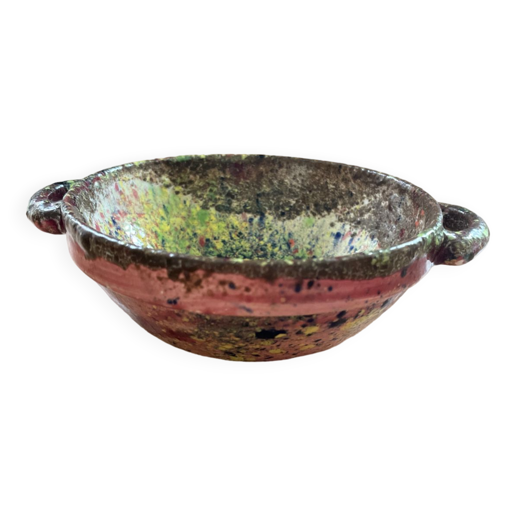 Vintage ceramic bowl signed Morvan