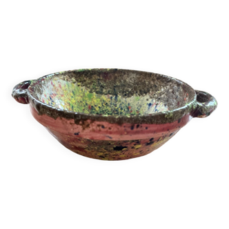 Vintage ceramic bowl signed Morvan