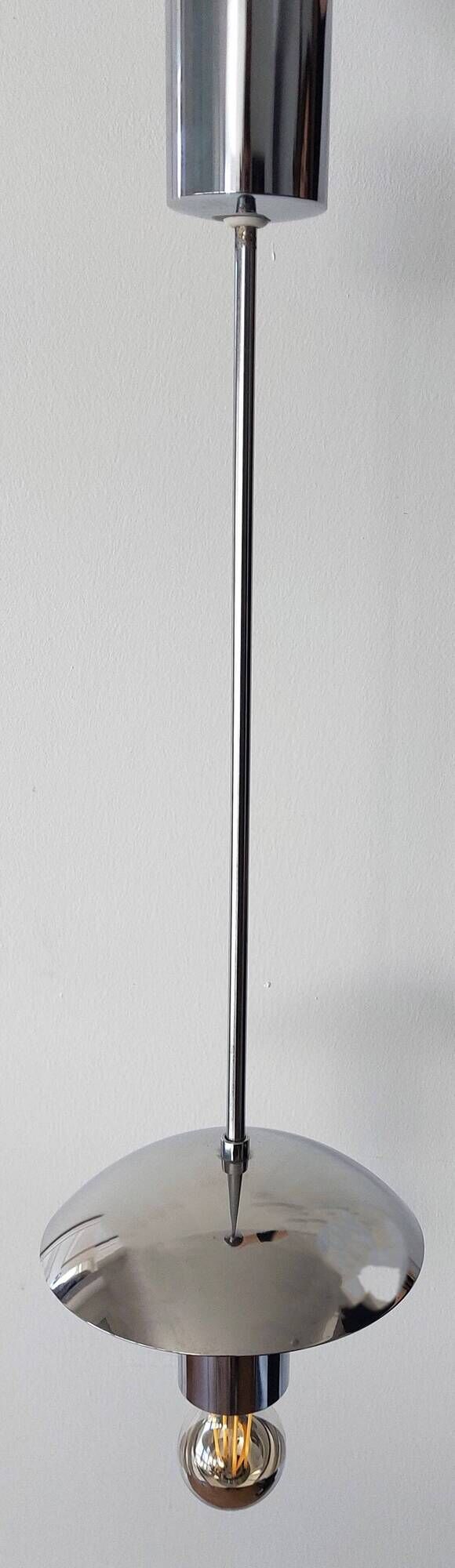 Bahaus style chandelier brand AKA electric, GDR 1970's