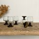 6 vintage liqueur glasses