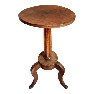 Guéridon louis XVI ancien, - noyer table