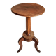 Louis XVI antique guéridon, round pedestal table, solid walnut, circa 1900.