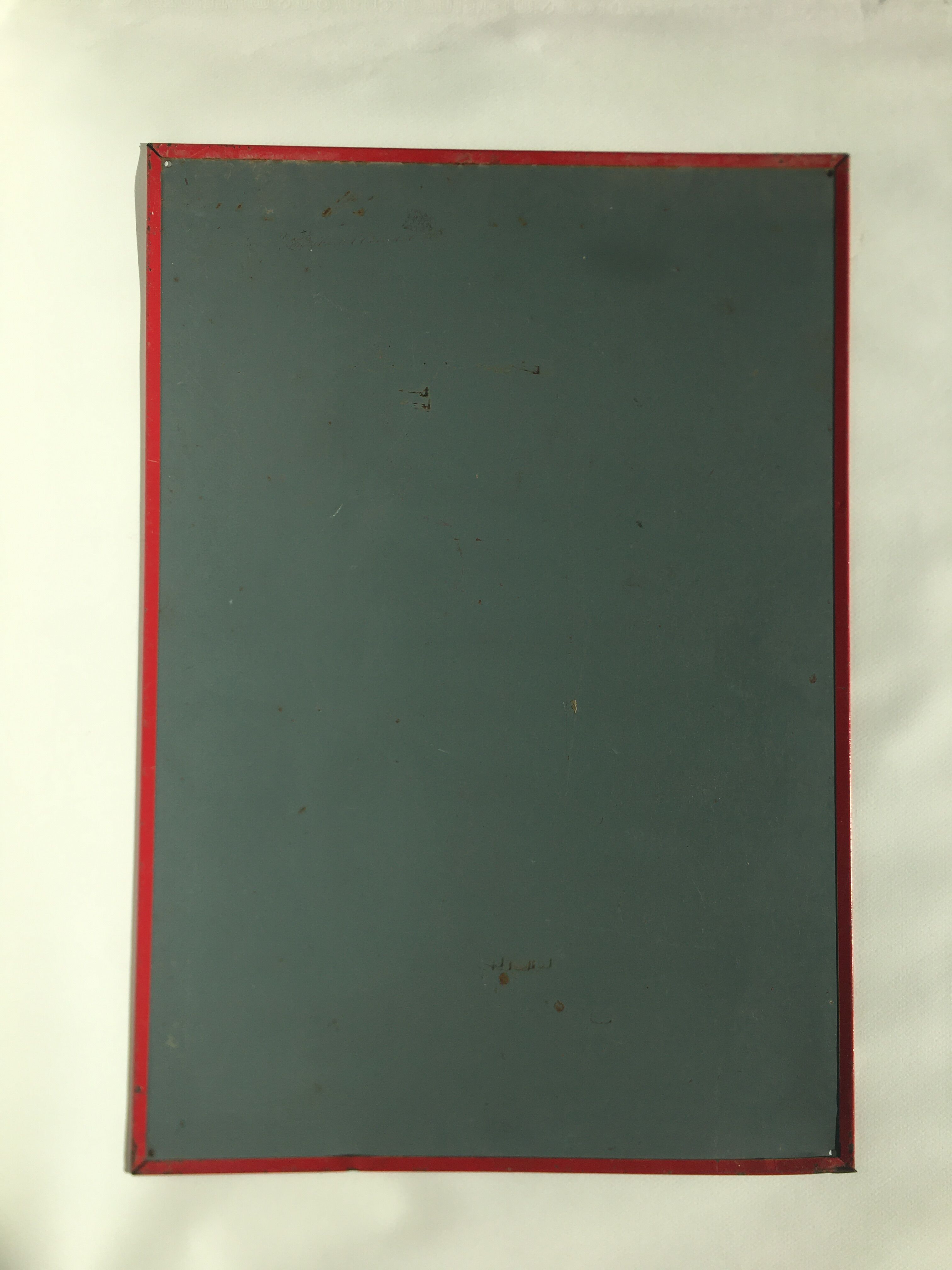 Advertising lithographed plate