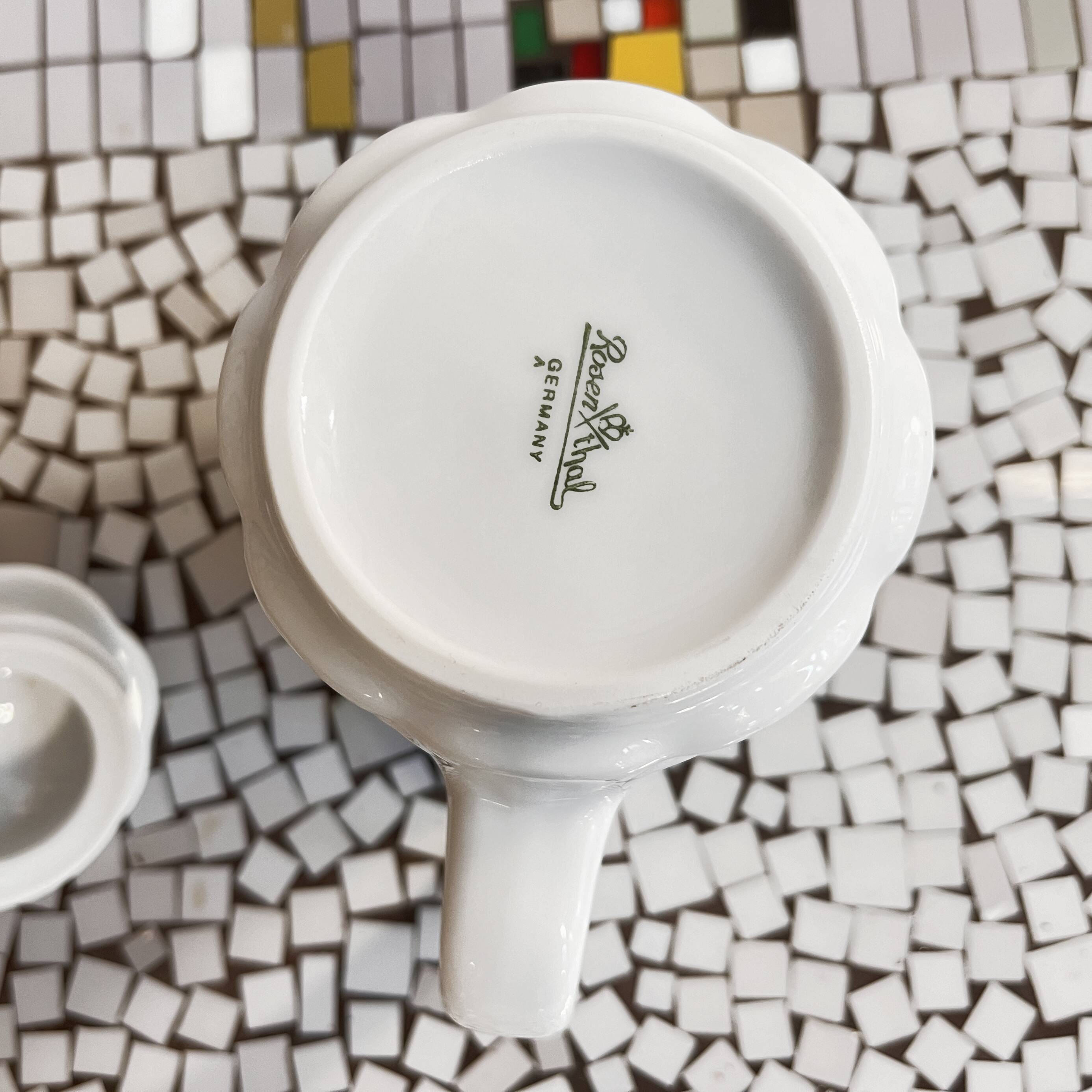 Rosenthal Monbijou porcelain teapot jug, Germany 1970s.