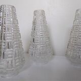 Tripod chandelier 50s tulip glasses