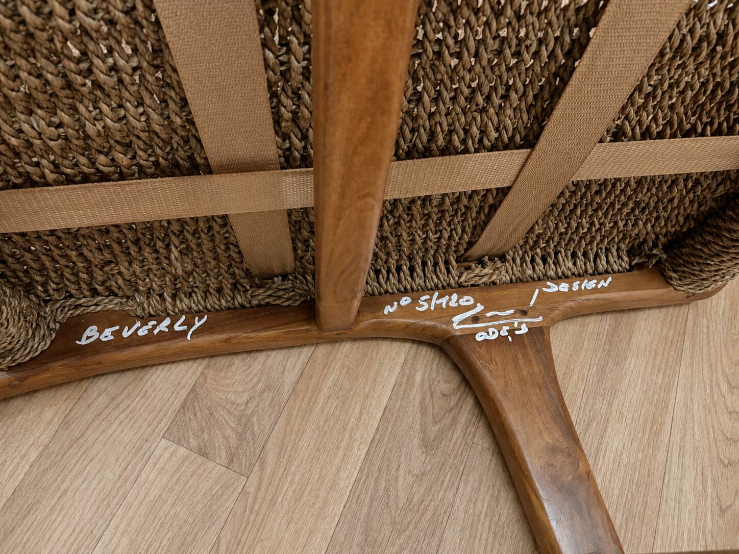 Paire de fauteuils corde Olivier de Schrijver