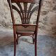 Ensemble de 4 chaises bistrot françaises anciennes Thonet – vers 1920