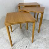 Danish Set Off Nesting Tables by E. W. Bach, 1960s, Set of 3
