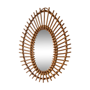 miroir rotin 42x60cm